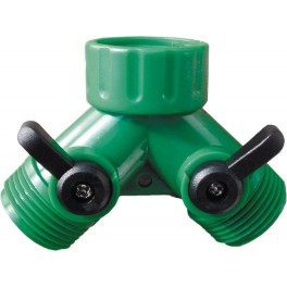 Dvojitý konektor s ventily, 3/4" závity Dvojitý konektor s ventily, 3/4" závity